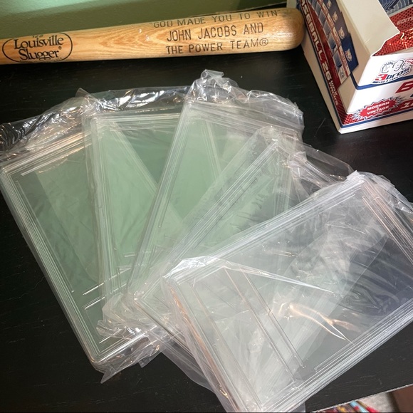 5 Card Grading Slabs New Clear Plastic Card Holders Trading Card Display Cases - Picture 2 of 5
